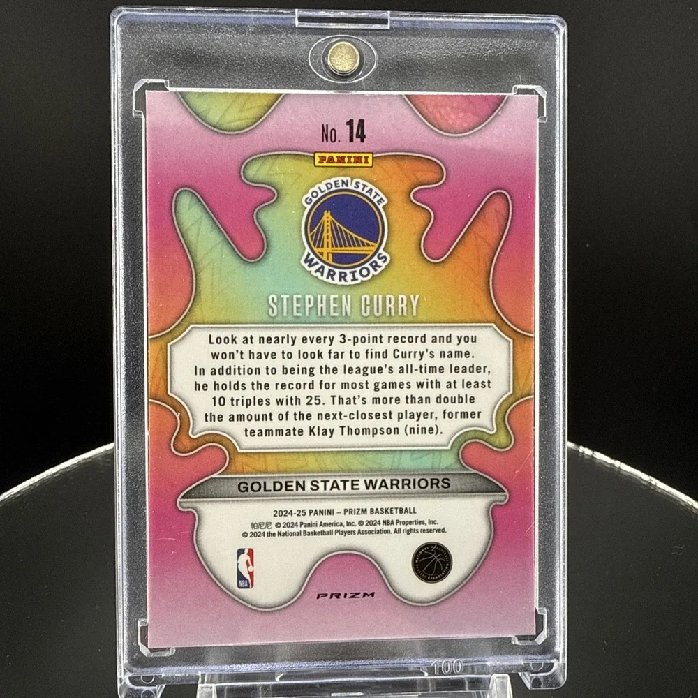 2024-25 Prizm Stephen Curry Rare Groovy CASE HIT Card #14 SSP - GSW